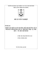 THIẾT KẾ MỚI TUYẾN ĐƯỜNG ĐÔ THỊ ĐƯỜNG SỐ 37 NỐI DÀI VỚI ĐƯỜNG SỐ 2 P. TRƯỜNG THỌ  Q. THỦ ĐỨC  TP. HỒ CHÍ MINH