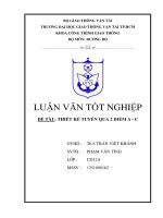 THIẾT KẾ TUYẾN QUA 2 ĐIỂM A  C