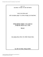 Tình hình thiếu vitamin d ở bệnh nhân suy tim p1