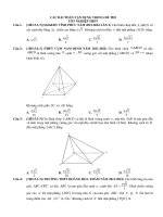 Các bài toán vận dụng trong đề thi tn thpt