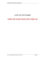 4 5 6  thiết kế sơ bộ trạm thủy điện h4