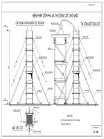 Bản vẽ autocad biện pháp thi công nhà