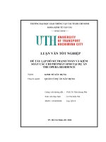 Luận văn tốt nghiệp Kinh tế xây dựng: Lập hồ sơ thanh toán và kiểm soát các chi phí phát sinh tại dự án The Opera Residence