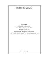 Giáo trình Hệ điều hành (Nghề: Kỹ thuật sữa chửa và lắp ráp máy tính - Trung cấp) - Trường Cao đẳng nghề Hà Nam (năm 2017)