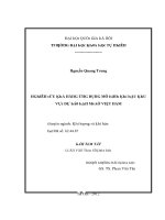 Luận văn thạc sĩ  nghiên cứu khả năng ứng dụng mô hình khí hậu khu vực dự báo hạn mùa ở việt nam vnu lvts08w