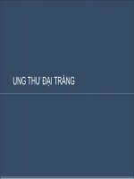 Bài giảng ung thư đại tràng