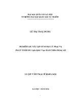 Luận văn thạc sĩ  nghiên cứu các lập cơ sở địa lý phục vụ phát triển du lịch khu vực phía nam tỉnh nghệ an vnu lvts08w