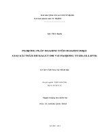 Luận văn thạc sĩ  phương pháp nghiệm trên nghiệm dưới giải bài toán dirichlet đối với phương trình elliptic vnu lvts08w