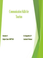 Communication skills for tourism