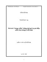 Luận văn thạc sĩ phạm trù trung hiếu trong nho giáo và sự tiếp biến của chúng khi du nhập vào vệt nam