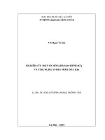 Luận văn nghiên cứu một số mô hình học ontology và ứng dụng trong miền dầu khí