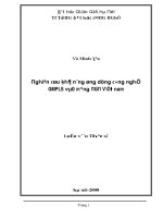 Luận văn nghiên cứu khả năng ứng dụng công nghệ gmpls vào mạng ngn việt nam