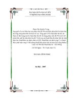 Luận văn ứng dụng phép biến đổi wavelet trong phân tích tín hiệu điện tim