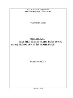 Luận văn mô hình hóa giao diện của các thành phần trong các hệ thống dựa trên thành phần