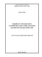 Luận văn nghiên cứu mô hình pcfgs và ngôn ngữ aiml trong xây dựng chatbot hỗ trợ học tiếng anh