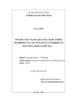 Luận văn tìm hiểu thực trạng khai thác mạng thông tin đường sắt việt nam đề xuất phương án khai thác mạng có hiệu quả