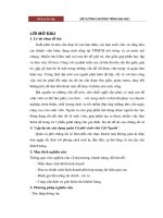 Tiểu luận môn học Quản trị dự án đầu tư Lập dự án xây dựng quán Cà phê sinh viên Cội Nguồn