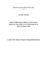 Hoàn Thiện Hoạt Động Tuyển Dụng Nhân Sự Tại Công Ty Cổ Phần Dịch Vụ Bảo Vệ Nhất Việt.doc