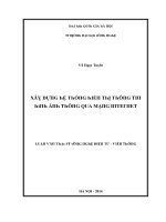 Luận văn xây dựng hệ thống hiển thị thông tin hình ảnh thông qua mạng internet