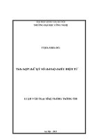 Luận văn tích hợp chữ ký số cho hộ chiếu điện tử