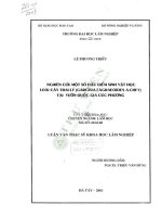 Nghiên cứu một số đặc điểm sinh vật học loài cây trai lý (garcinia fagraeoides a chev) tại vườn quốc gia cúc phương