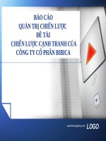 Báo Cáo Tiểu Luận Quản Trị Chiến Lược Đề Tài  Chiến Lược Cạnh Tranh Của Công Ty Cổ Phần Bibica.pptx