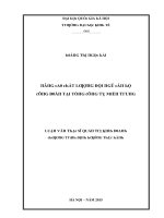 Luận văn nâng cao chất lượng đội ngũ cán bộ công đoàn tại tổng công ty miền trung