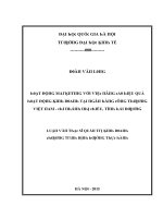 Luận văn hoạt động marketing với việc nâng cao hiệu quả hoạt động kinh doanh tại ngân hàng công thương việt nam chi nhánh nhị chiểu hải dương