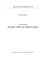 Giáo trình tổ chức công tác khuyến nông