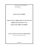 Luận văn nâng cao chất lượng công tác đào tạo bồi dưỡng nguồn nhân lực tại kho bạc nhà nước hải dương