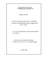 Luận văn khu vực mậu dịch tự do asean trung quốc và những tác động đến quan hệ thương mại việt trung
