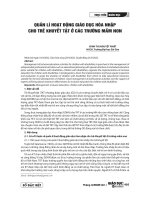 Bai bao khoa học   quan ly hoat dong giao duc hoa nhap cho tre mam non