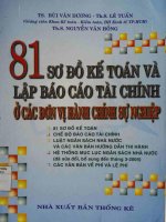 Ebook 81 sơ đồ kế toán và lập báo cáo tài chính ở các đơn vị hành chính sự nghiệp: Phần 1