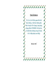 Tóm tắt luận án : Tỷ lệ và yếu tố liên quan tiền đái tháo đường - đái tháo đường đặc thù ở huyện Cầu Ngang, ứng dụng thang điểm FINDRISC để dự báo tỷ lệ đái tháo đường trong 10 năm tới và biện pháp can thiệp