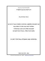 Luận văn quản lý hoạt động giáo dục hướng nghiệp cho học sinh trung học phổ thông trên địa bàn cụm công nghiệp huyện thái thụy tỉnh thái bình