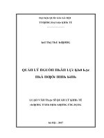 Luận văn quản lý nguồn nhân lực kho bạc nhà nước ninh bình