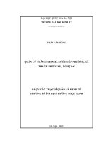 Luận văn quản lý ngân sách nhà nước cấp phường xã thành phố vinh nghệ an