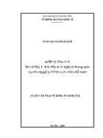 Luận văn quản lý nhà nước đối với đầu tư trực tiếp nước ngoài ở trung quốc và những gợi ý chính sách cho việt nam
