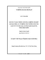 Luận văn quản lý hoạt động giáo dục hướng nghiệp cho học sinh các trường phổ thông dân tộc bán trú trung học cơ sở huyện nậm pồ tỉnh điện biên