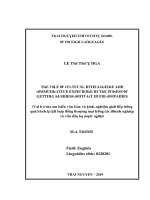 Luận văn vai trò của am hiểu văn hóa và kinh nghiệm giao tiếp trong quá trình kí kết hợp đồng thương mại trong các doanh nghiệp có vốn đầu tư nước ngoài