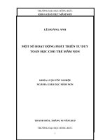 Một Số Hoạt Động Phát Triển Tư Duy Toán Học Cho Trẻ Mầm Non.doc