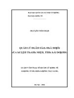 Luận văn quản lý ngân sách nhà nước của huyện thanh miện tỉnh hải dương