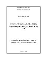 Luận văn quản lý ngân sách nhà nước huyện hưng nguyên tỉnh nghệ an