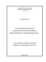 Luận văn phát triển nguồn nhân lực tại ngân hành tmcp phát triển nhà đồng bằng sông cửu long chi nhánh phú thọ