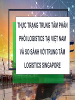 Tiểu Luận - Môn Logistics -  Đề Tài : Thực Trạng Trung Tâm Phân Phối Logistics Tại Việt Nam Và So Sánh Với Trung Tâm Logistics Singapore