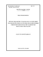 Tiền đái tháo đường và dự báo nguy cơ tiến triển đái tháo đường trong 10 năm theo thang điểm findrisc ở bệnh nhân khám ngoại trú tại bệnh viện trung ương thái nguyên
