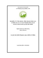 Tieu Luan Nghiên Cứu Ứng Dụng Công Nghệ Màng Lọc Trong Xử Lý Và Tái Sử Dụng Nước Thải Hầm Lò Mỏ Than Tại Quảng Ninh.docx