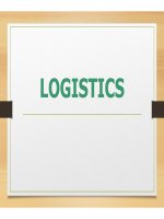 BÀI GIẢNG -  Quản trị  LOGISTICS  ( COMBO FULL SLIDES 5 CHƯƠNG )