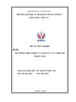 Đồ án tốt nghiệp: Nhà thông minh sử dụng ESP32 và Arduino