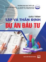 Giáo Trình Lập Và Thẩm Định Dự Án Đầu Tư - Đại Học Thuỷ Lợi.pdf
